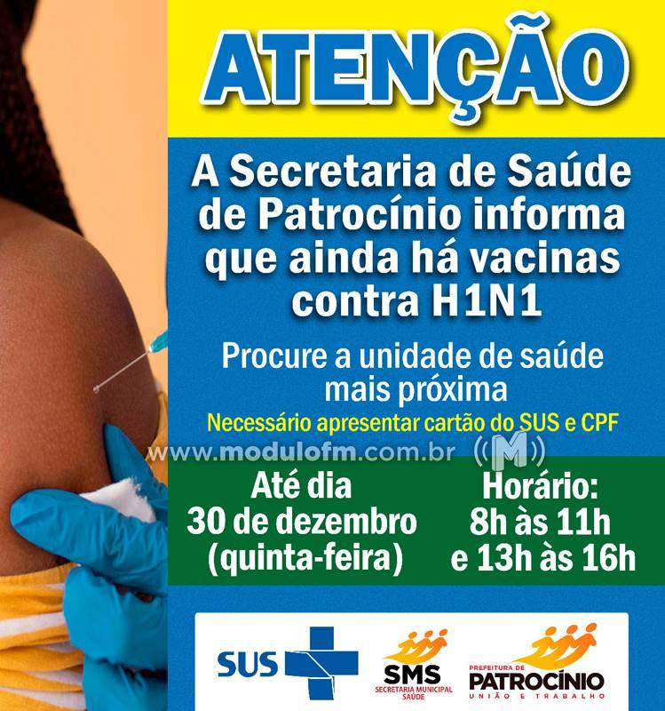 Secretaria Municipal de Saúde segue com a vacinação contra a H1N1