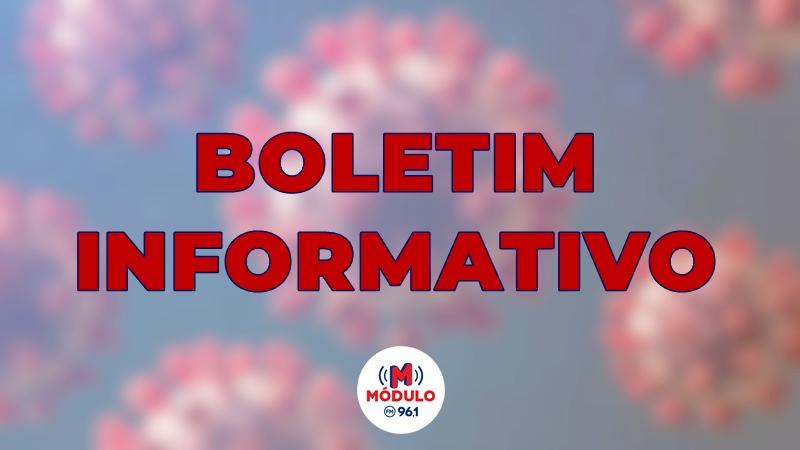 Boletim Epidemiológico desta quarta-feira (5) registra mais 50 casos de Covid-19 confirmados