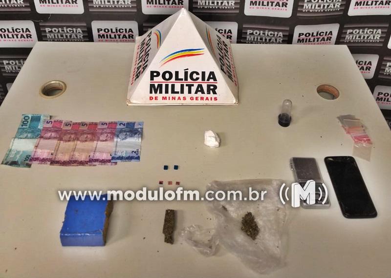 Dois homens suspeitos de traficar drogas são presos no bairro Nações