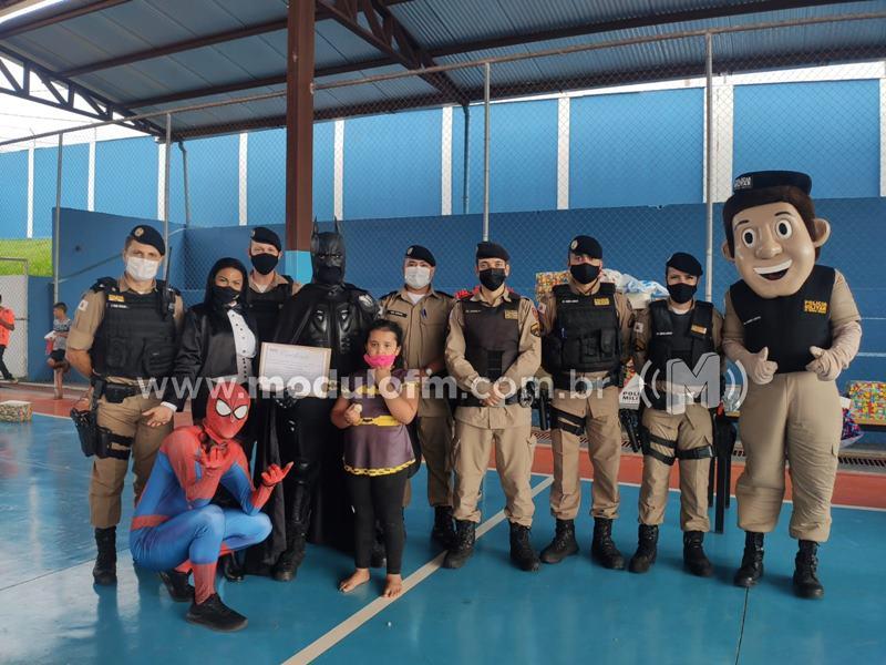 46º BPM realizou a entrega dos materiais escolares arrecadados com a Campanha Caixa de Sapato