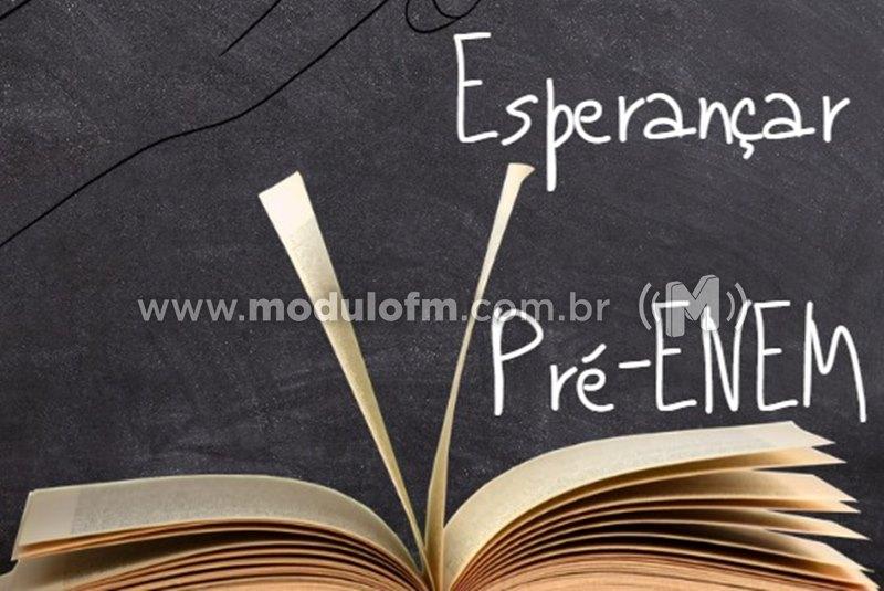 Inscrições do Cursinho Gratuito Esperançar Pré-Enem serão encerradas no domingo (27)
