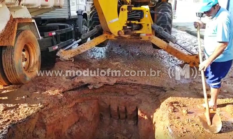 Adutora do DAEPA rompe e diversos pontos da cidade podem ter falta de água nesta segunda (23)