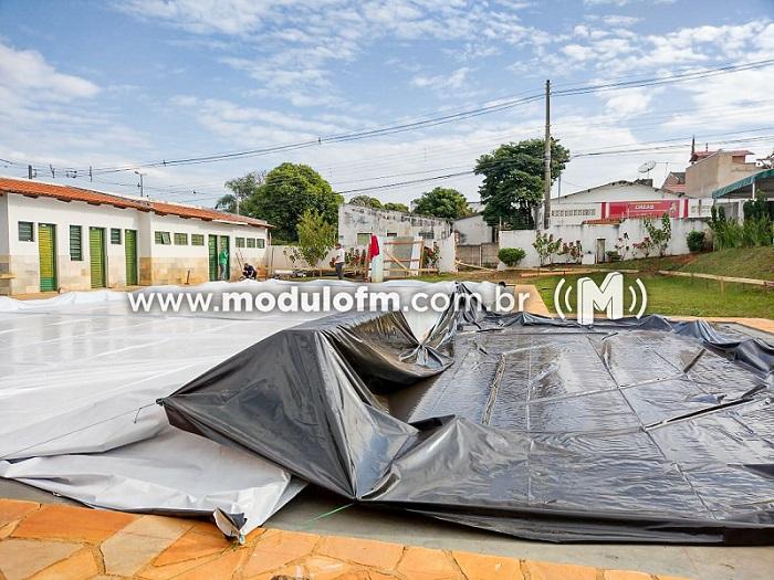 APAE de Patrocínio inicia obra de cobertura da piscina