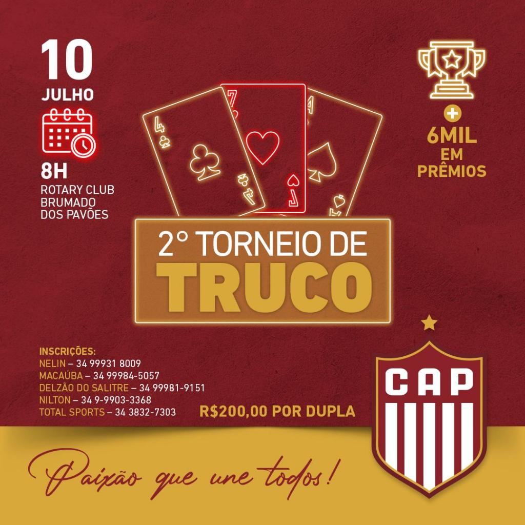 Últimas vagas para o torneio de truco do CAP
