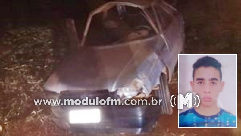 Carro capota e deixa quatro feridos e um jovem de 19 anos morto na MG-188