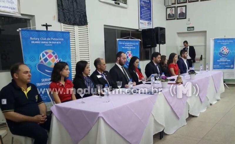 Solenidade marcou a transmissão de cargos do Rotary Club de Patrocínio, Casa da Amizade e Interact