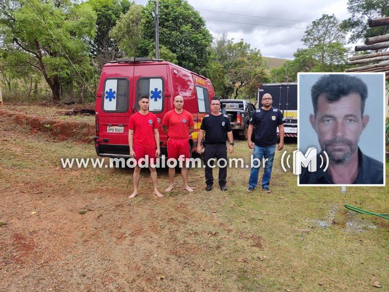 Corpo de homem que estava desaparecido é encontrado boiando no Rio Quebra Anzol