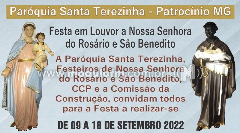 Tradicional Festa de Nossa Senhora do Rosário e de São Benedito tem início nesta sexta-feira (09)