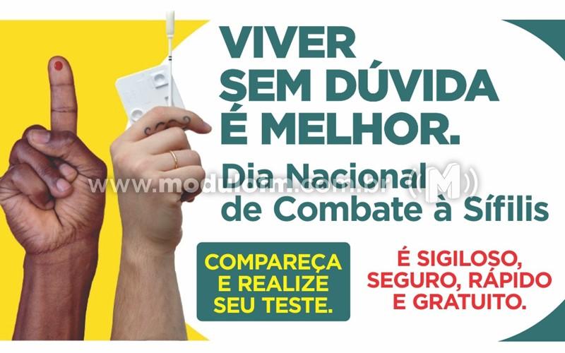 Governo Municipal fará testes rápidos de Sífilis e outras ISTs nesta terça-feira (18)