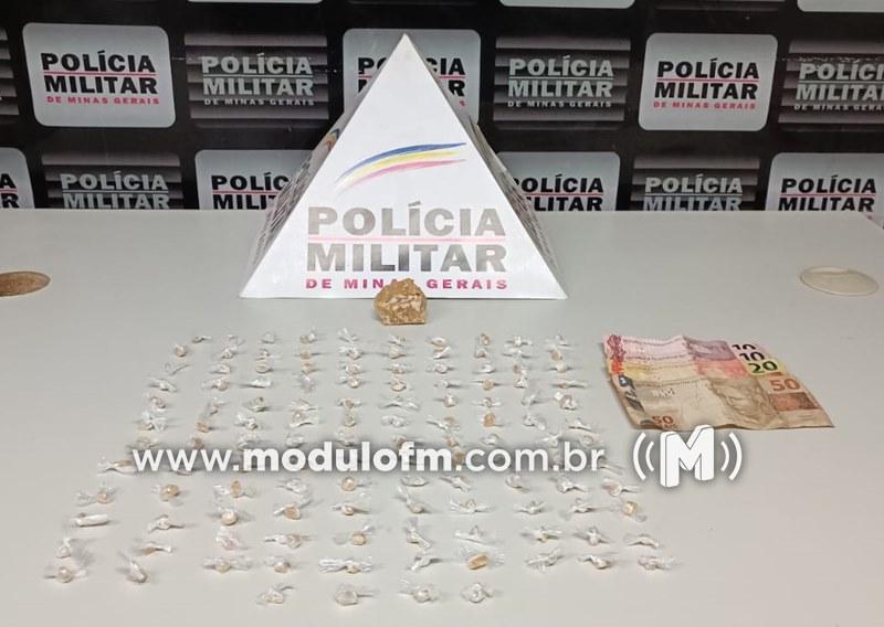 Adolescente é apreendido com drogas escondidas em lote no bairro Marciano Brandão