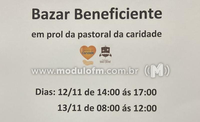 Bazar Beneficente em prol da Pastoral da Caridade será realizado nos dias 12 e 13 de novembro