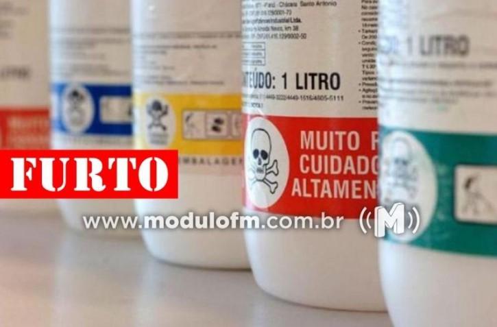 Ladrões invadem fazenda e furtam diversos defensivos agrícola na zona rural de Patrocínio