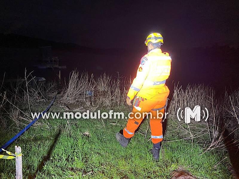 Militar reformado do Exército desaparece após barco virar na represa de Nova Ponte região dos Moreiras 