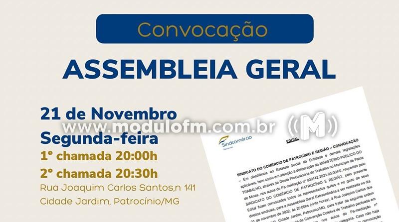 Sindcomércio realizará AGO nesta segunda-feira (21) para apresentar acordo com Ministério Público do Trabalho