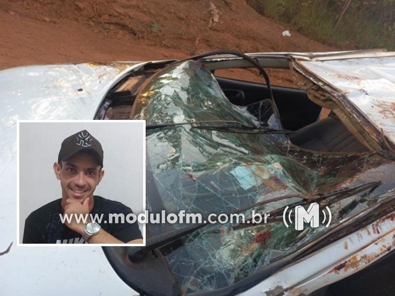 Motorista morre após veículo capotar na zona rural de Monte Carmelo