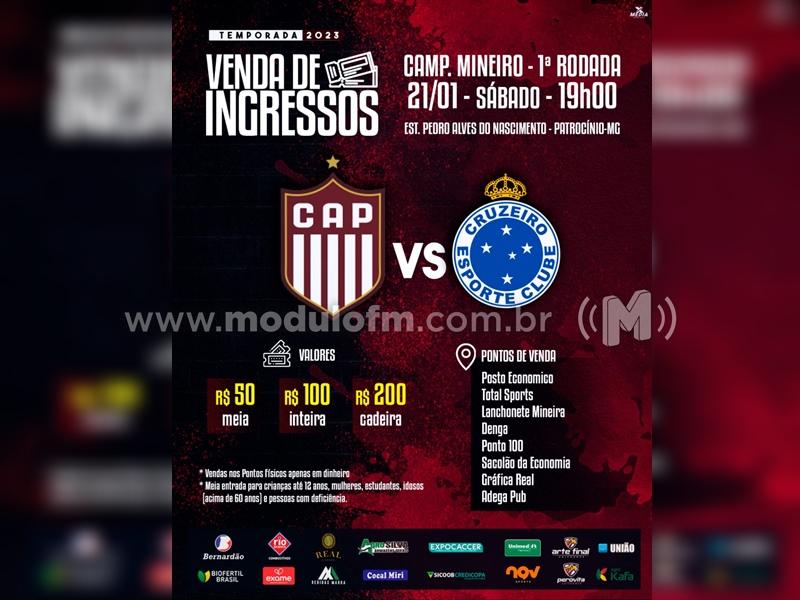 Clube Atlético Patrocinense inicia a venda de ingressos para...