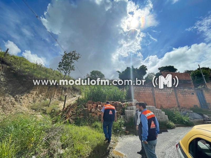 Defesa Civil faz vistorias em locais de risco de Patrocínio