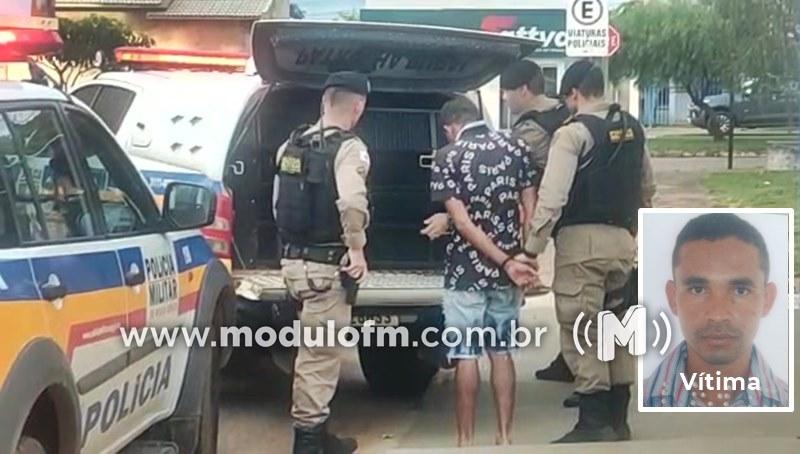 PM age rápido e prende suspeito de matar homem...