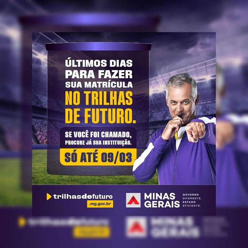 Termina hoje (9/3) prazo para a confirmação de matrícula do Trilhas de Futuro