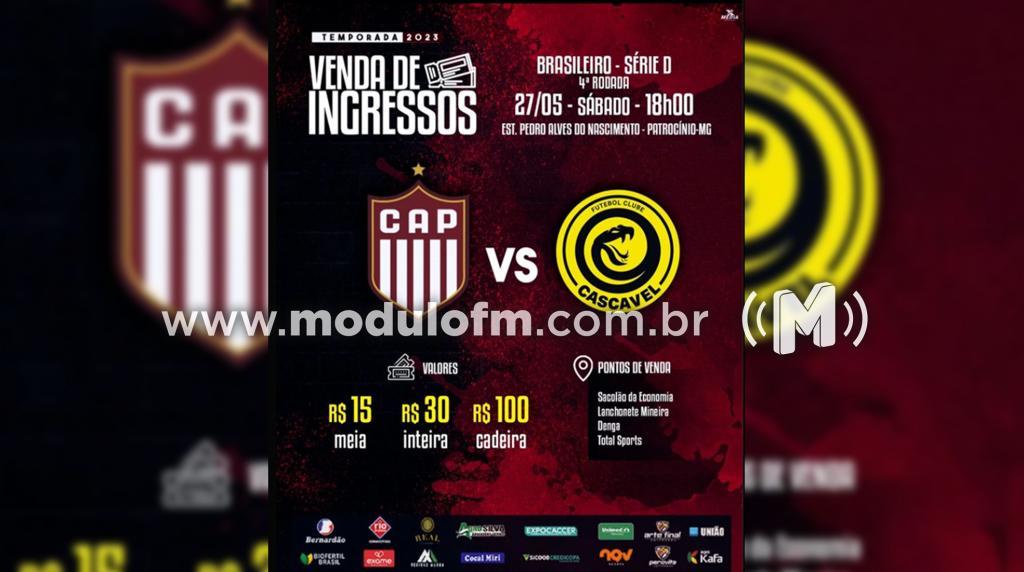 CAP inicia venda de ingressos para partida deste sábado contra o Cascavel