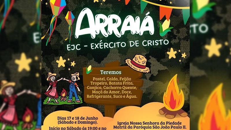 EJC Exército de Cristo realiza tradicional Arraiá neste fim de semana