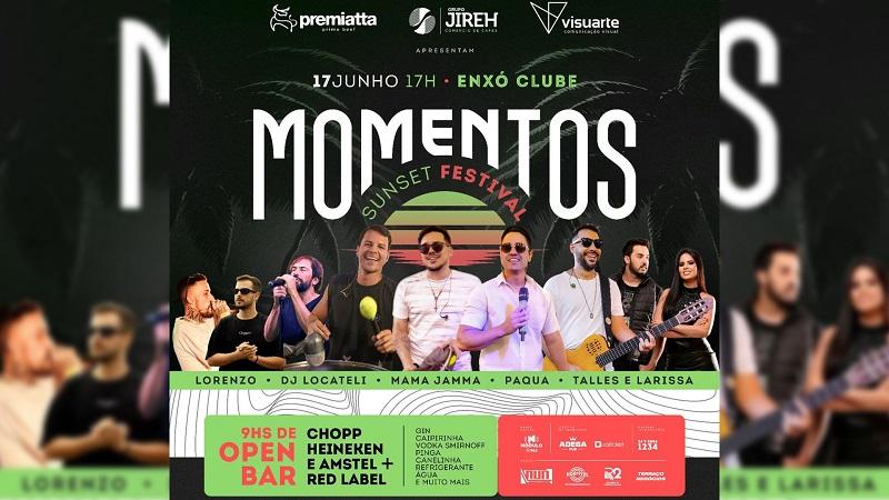 Festa Momentos Sunset Festival acontece neste sábado (17/06) em Patrocínio