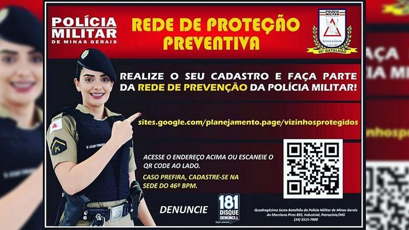 Saiba como participar das redes de proteção preventiva da Polícia Militar
