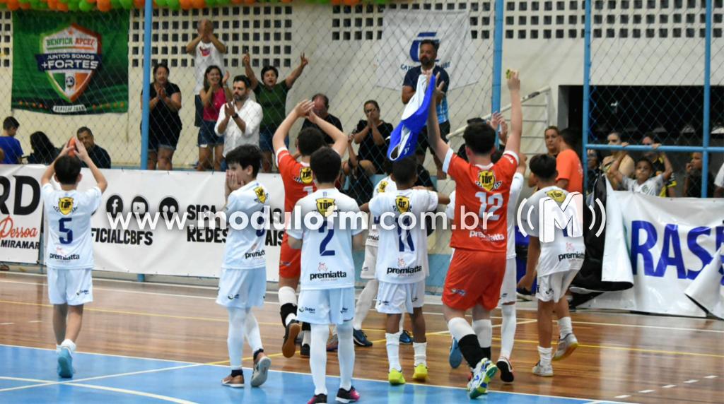 Catiguá Sub-11 perde de virada e dá adeus a Taça Brasil de Futsal