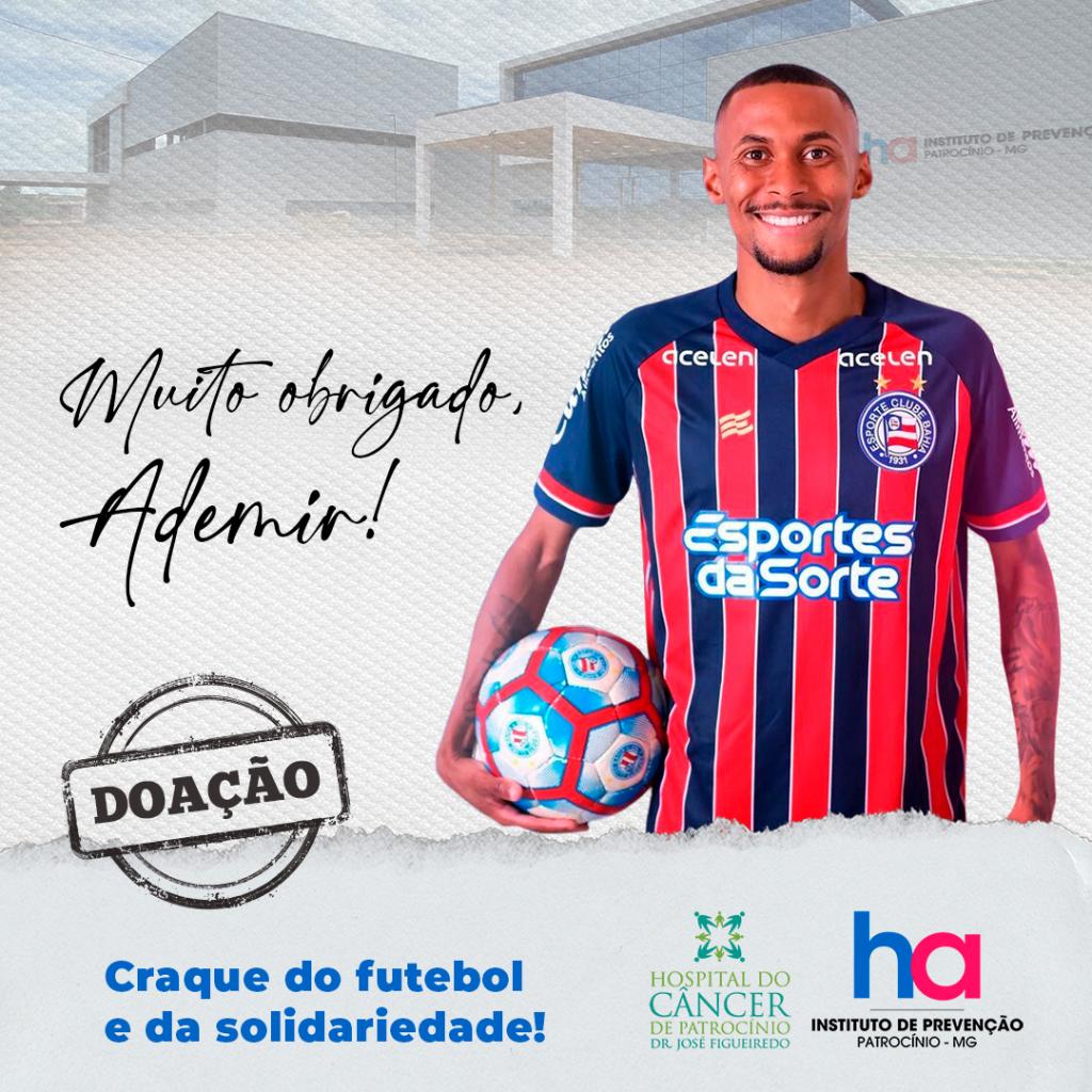 Jogada de “Craque”, atacante Ademir faz doação expressiva ao HC de Patrocínio