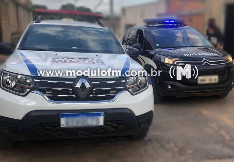 Jovem de 18 anos é preso em flagrante em Coromandel por envolvimento em pornografia infantil e tráfico de drogas