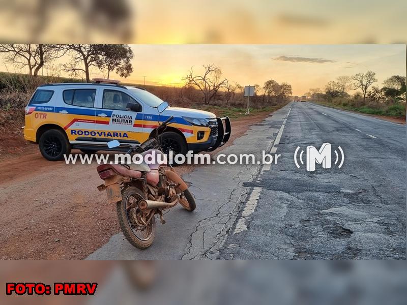 Motociclista é preso em flagrante por conduzir veículo com chassi adulterado e sem placa de identificação