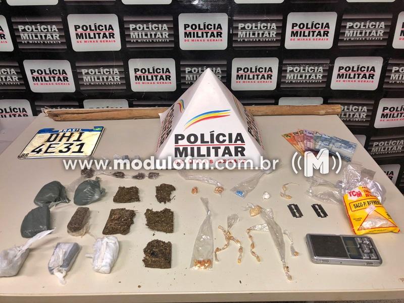 Patrocínio: Polícia Militar age em caso de violência doméstica e apreende suspeitos por lesão corporal e tráfico de drogas