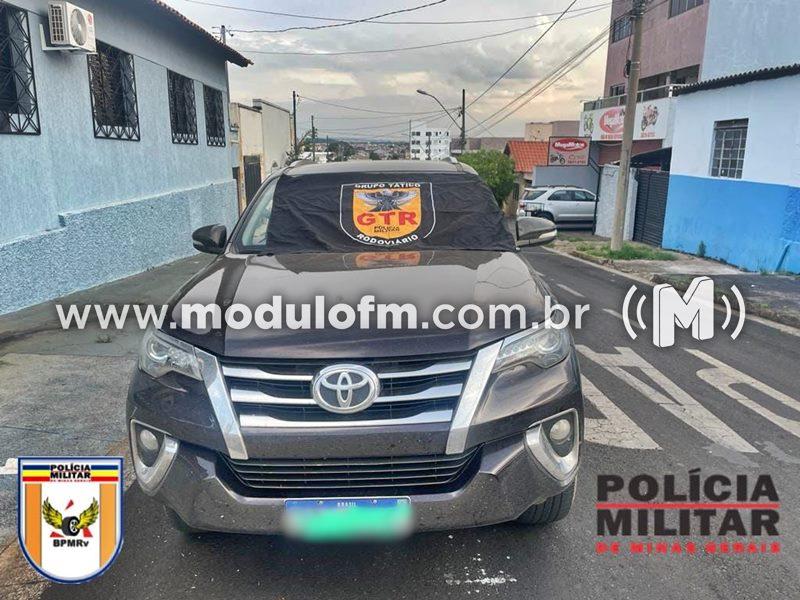Hilux SW4 é recuperada em Patrocínio e homem de 51 anos é preso por apropriação indébita