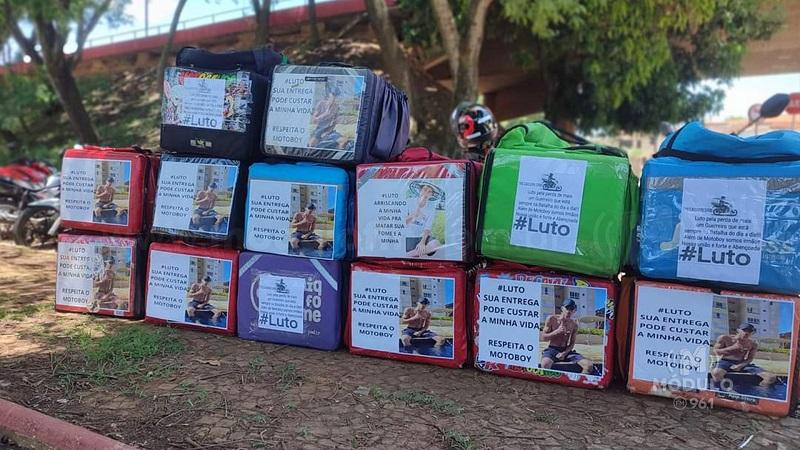 Motociclistas homenageiam colega que morreu em acidente e pedem respeito no trânsito de Patrocínio