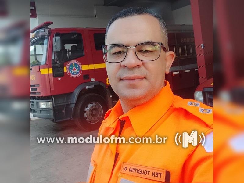 Tenente Tolentino será o novo comandante do 5º Pelotão do Corpo de Bombeiros de Patrocínio