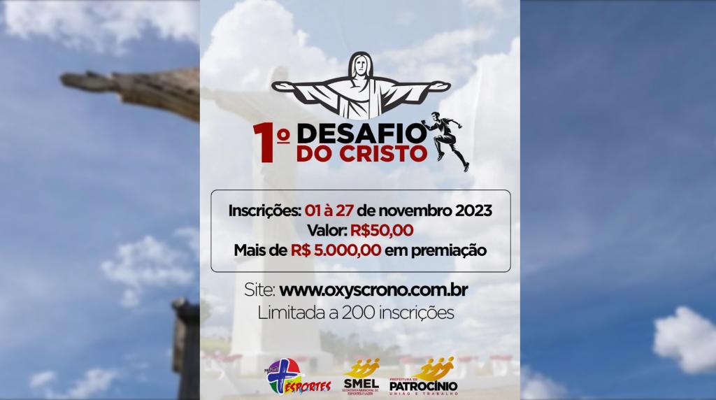 50% de vagas preenchidas no 1° Desafio do Cristo: inscrição, premiação e mais detalhes
