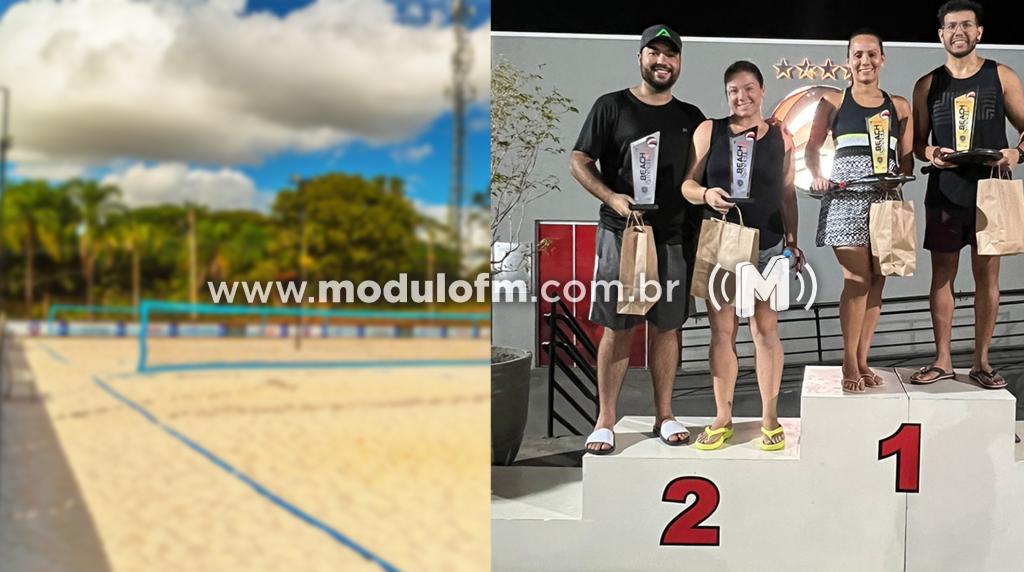 Com a participação de 78 duplas de Patrocínio e da região, PTC realizou o 1º Open de Beach Tennis