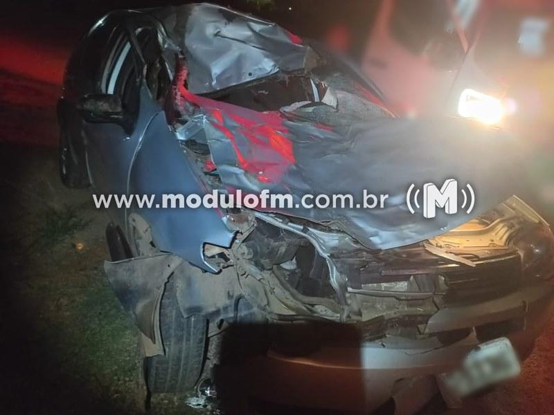 Condutor escapa ileso, mas cavalos soltos na BR-365 geram preocupação crescente de motoristas em Patrocínio