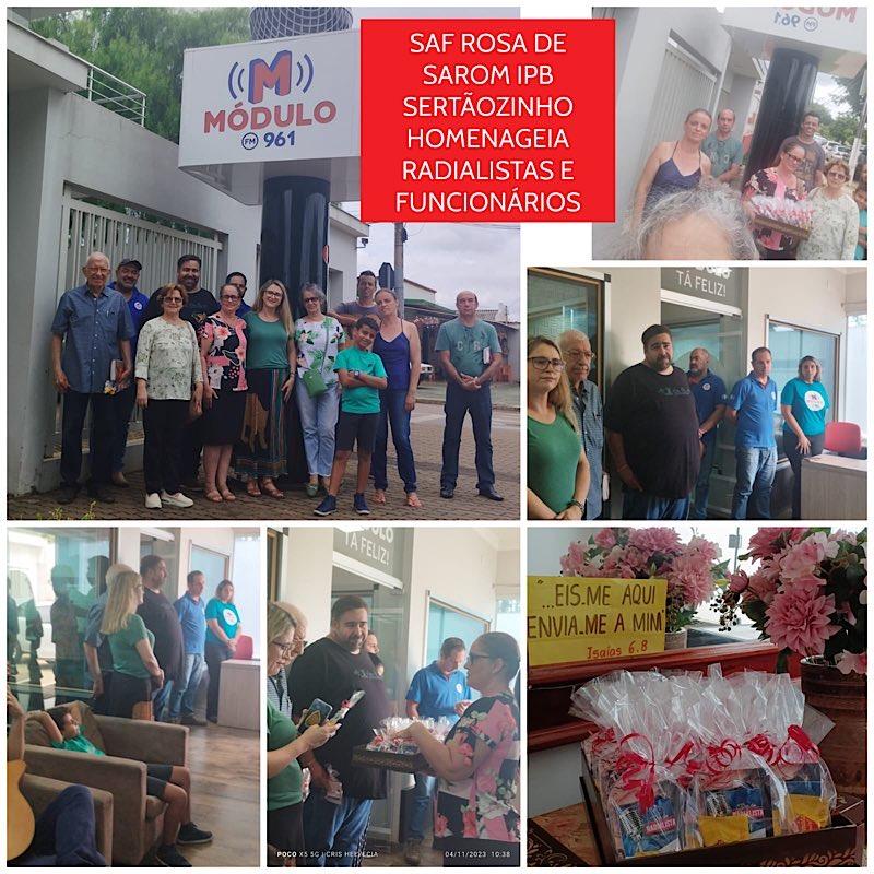 Imagem 1 do post Igreja Presbiteriana do bairro Sertãozinho celebra o Dia do Radialista com visita especial à Rádio Módulo