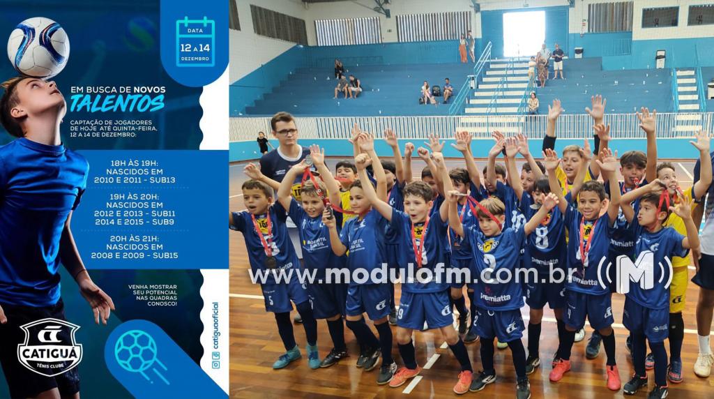 Desperte seu talento: Catiguá inicia peneira para equipes de futsal masculino hoje