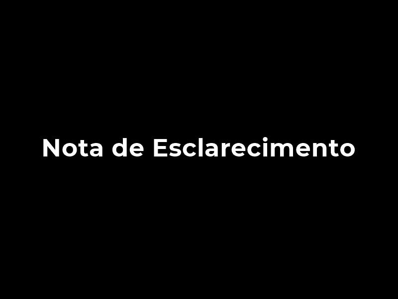 Nota de Esclarecimento