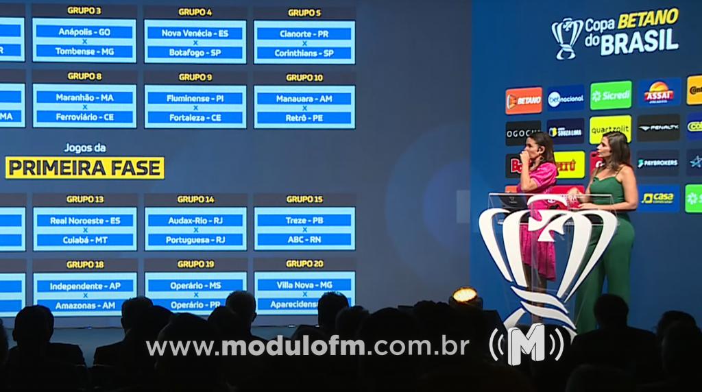 Definidos os confrontos da 1ºFase da Copa Betano do...