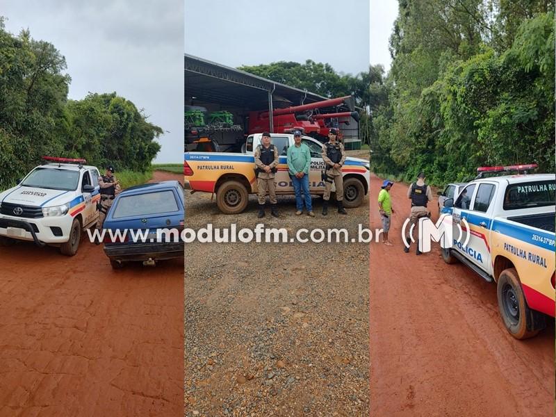 Operação 'Patrulha Rural' reforça segurança e parceria entre PM e produtores em Perdizes/MG