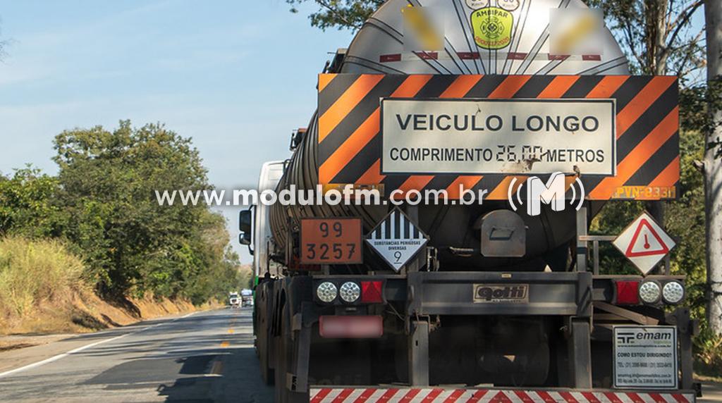 Veículos de grande porte terão tráfego restrito nas rodovias...