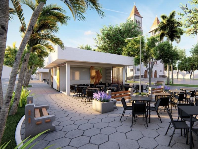 Secretaria de Obras começa construção da alvenaria de oito quiosques da praça Santa Luzia