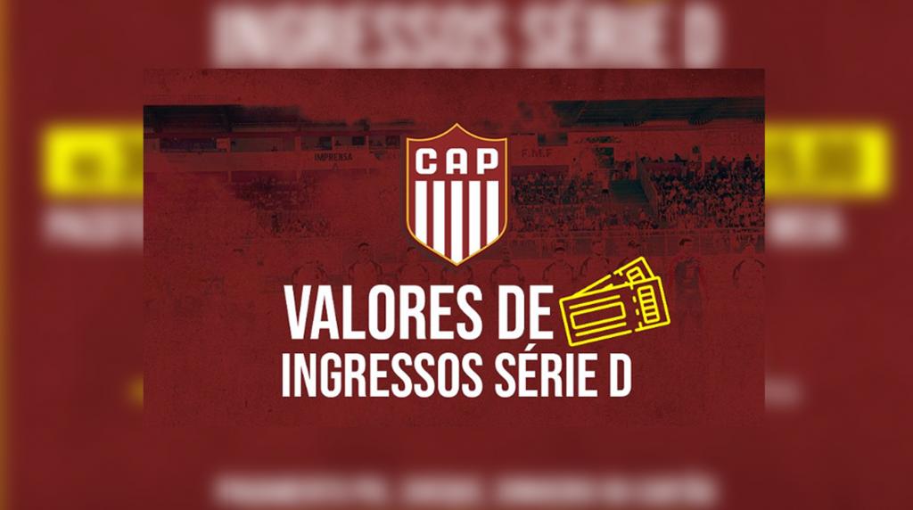 Diretoria do CAP anuncia valores dos ingressos para jogos...