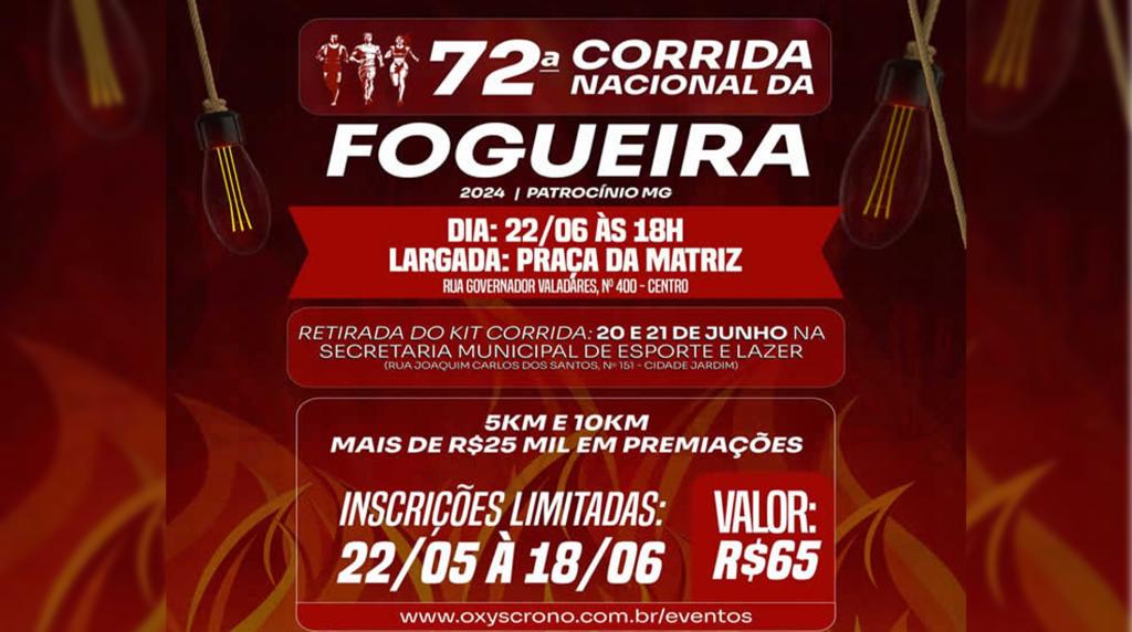 Inscrições para a 72ª Corrida Nacional da Fogueira de...