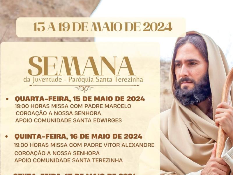 Semana da Juventude da Paróquia Santa Terezinha na Igreja São Francisco começa hoje e vai até domingo