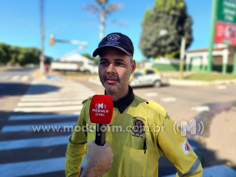 Sestran inicia preparativos na Avenida Marciano Pires visando segurança no trânsito durante a Fenacafé
