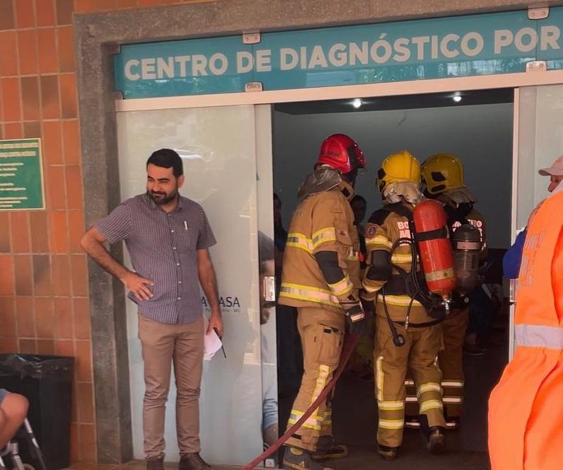 Corpo de Bombeiros realiza simulação de evacuação de emergência na Santa Casa de Patrocínio